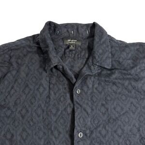 Banana Republic Embroidered Standard Fit‎ Short Sleeve Shirt XL linen